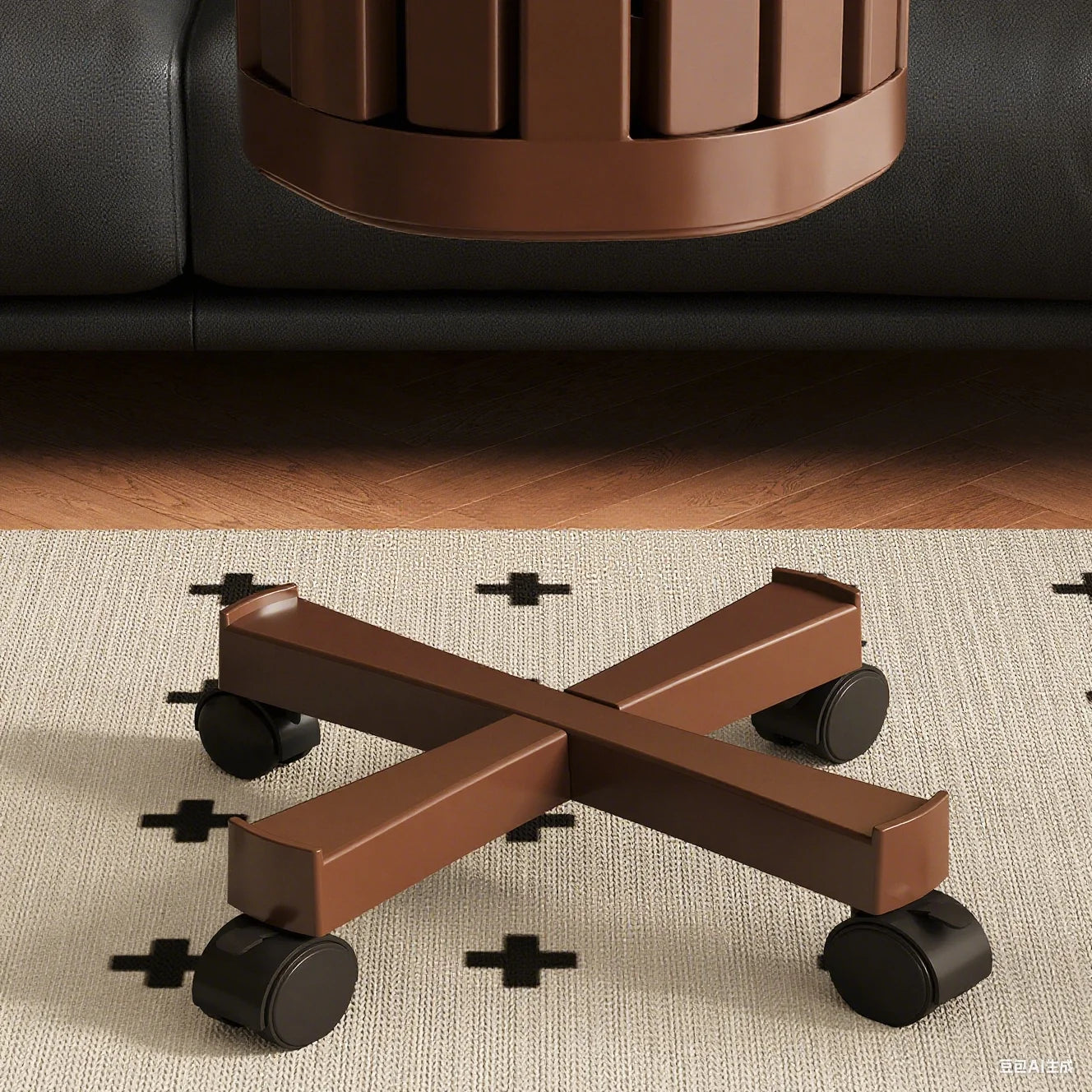 Four-In-One Stool Stackable Stools Multi-Functional Living Room Round Stool New Chinese Style Solid Wood Round Stool Dining Tabl