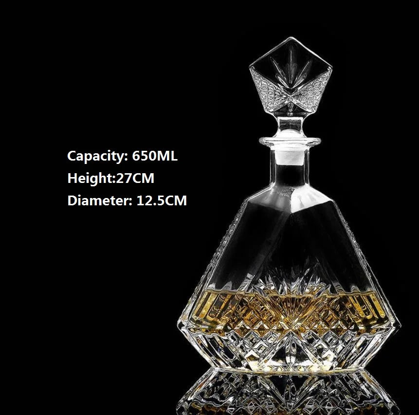 Decanter Whiskey Bottle Crystal