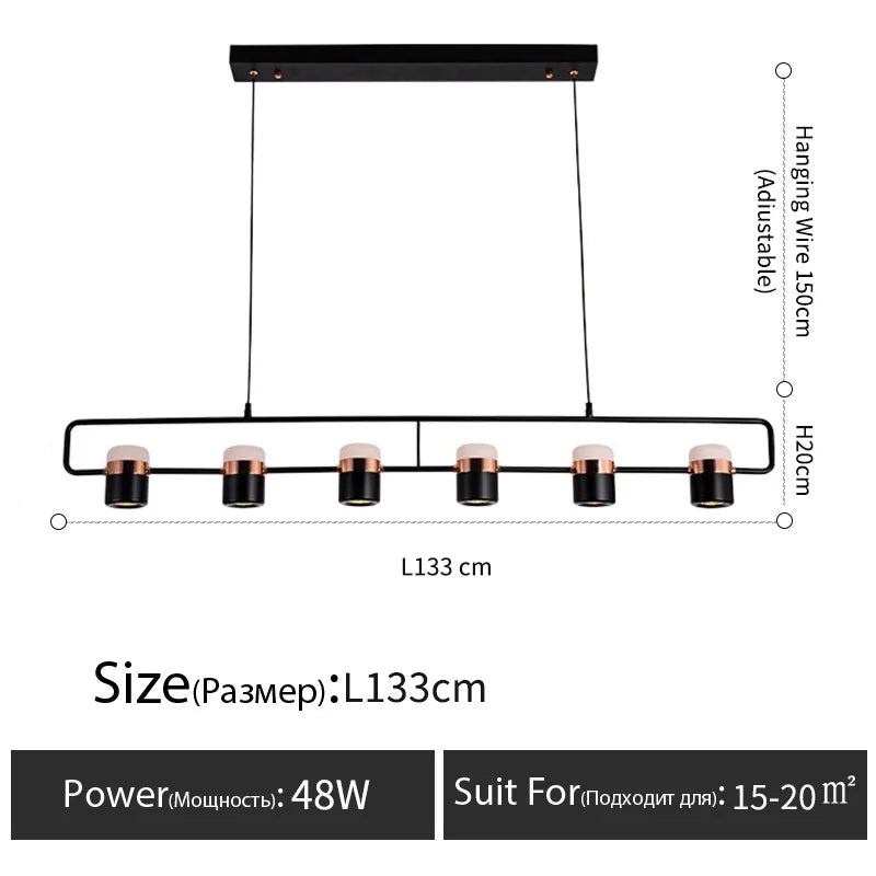 Nordic Style Designer Lamp Dining Table