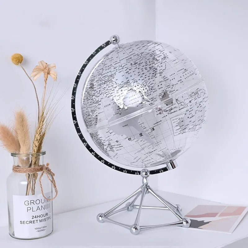 Golden Globe Factory Earth HD Globe Club, 20cm students teach transparent globes. Indoor decoration gifts.