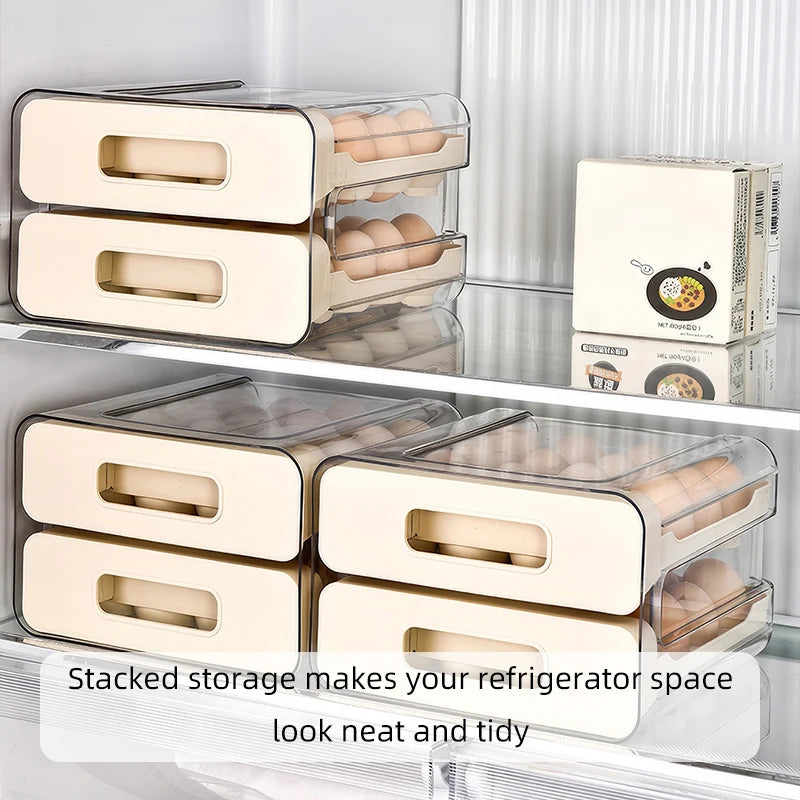 Refrigerator Egg Organizer Storage Box