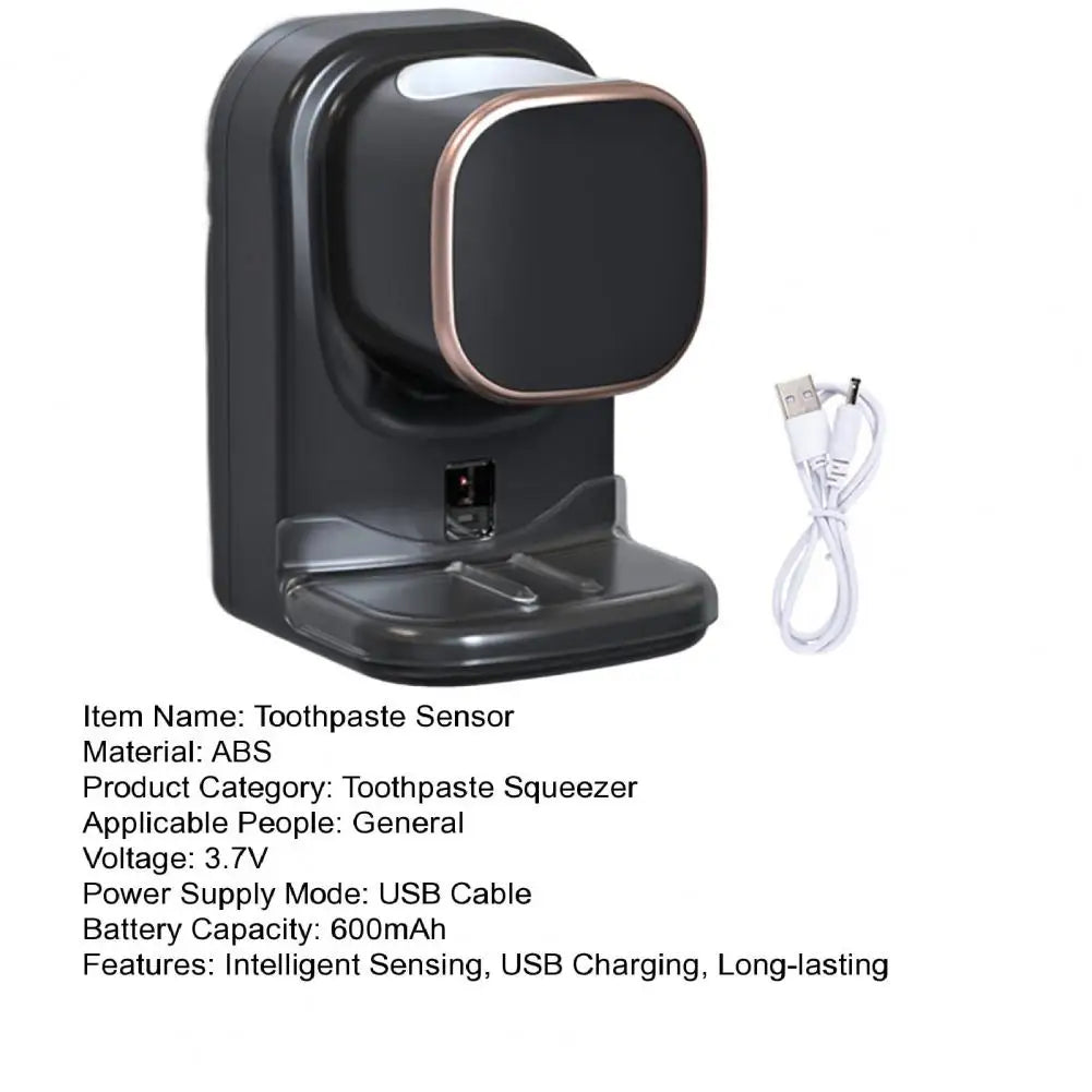 Electric Toothpaste Dispenser Automatic Sensor USB Charging Quick Dispense Wall Mounted Tooth Paste Squeezer Bathroom Accessory