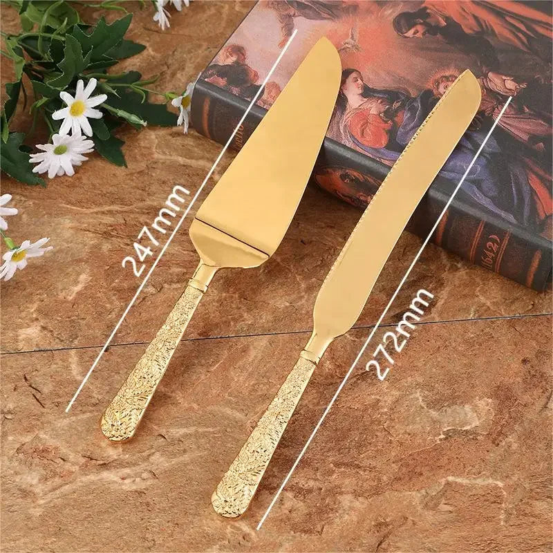 Golden Wedding Cake Knife
