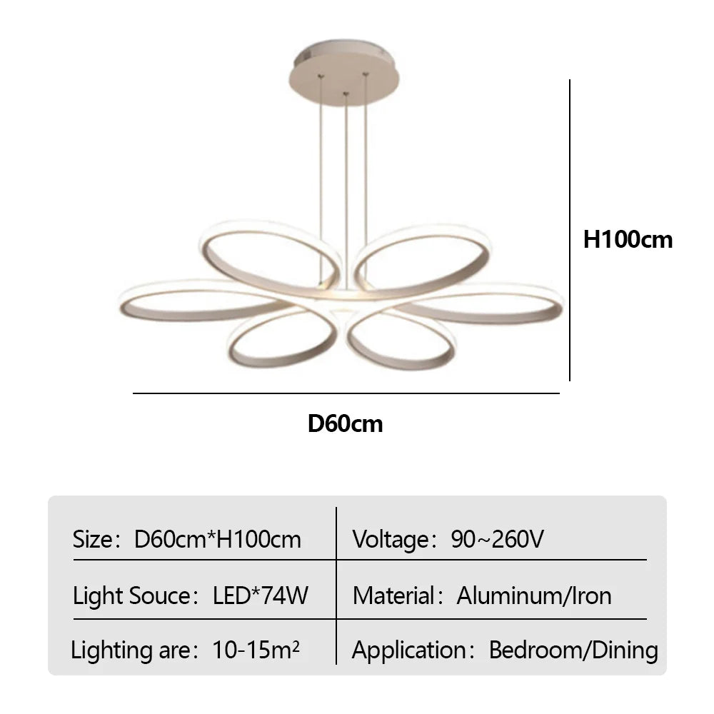 Modern LED Ceiling Lamp Aluminum