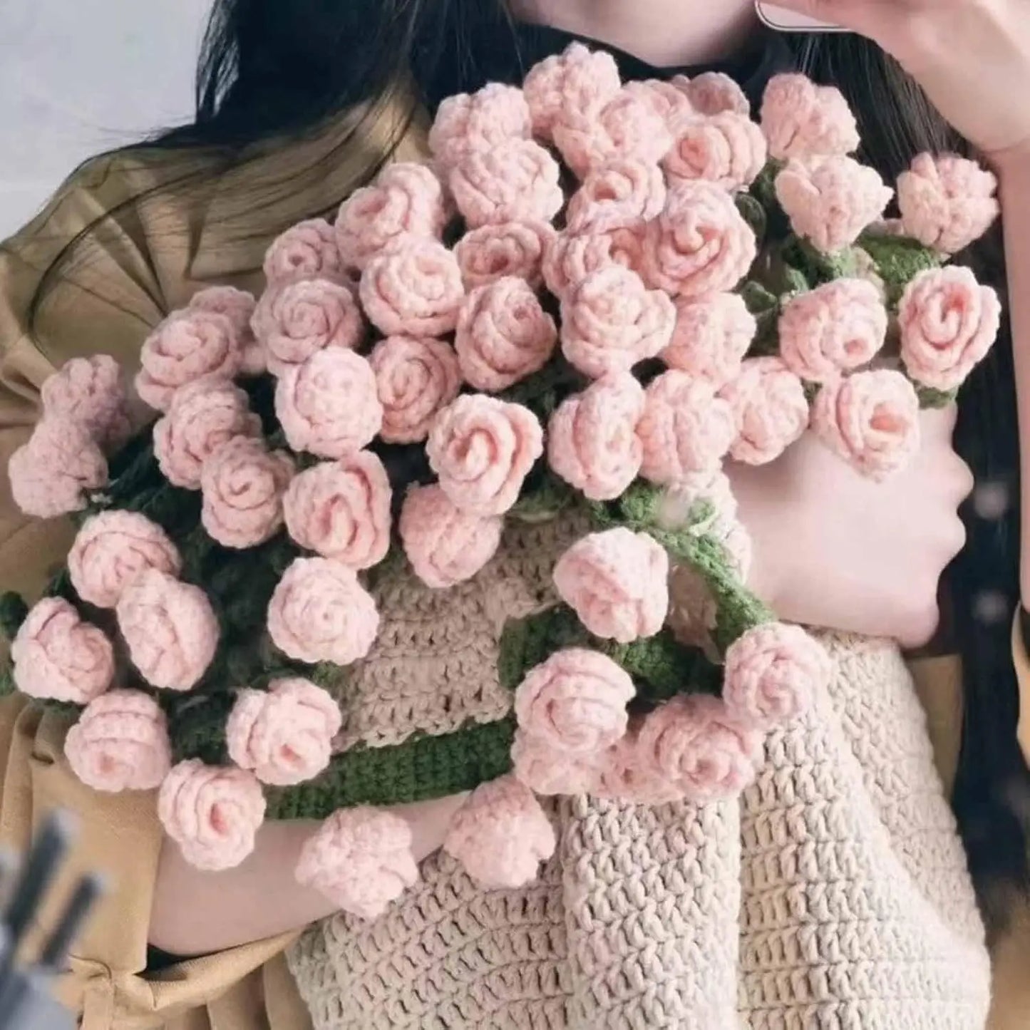 Bouquet Blanket Crochet Handmade