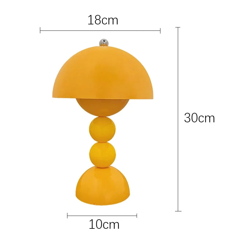 Nordic LED Table Lamp USB Dimmable Flowers For Home Living Table Bedroom Room Decoration LED Night Lamps Bedside Desk Lights