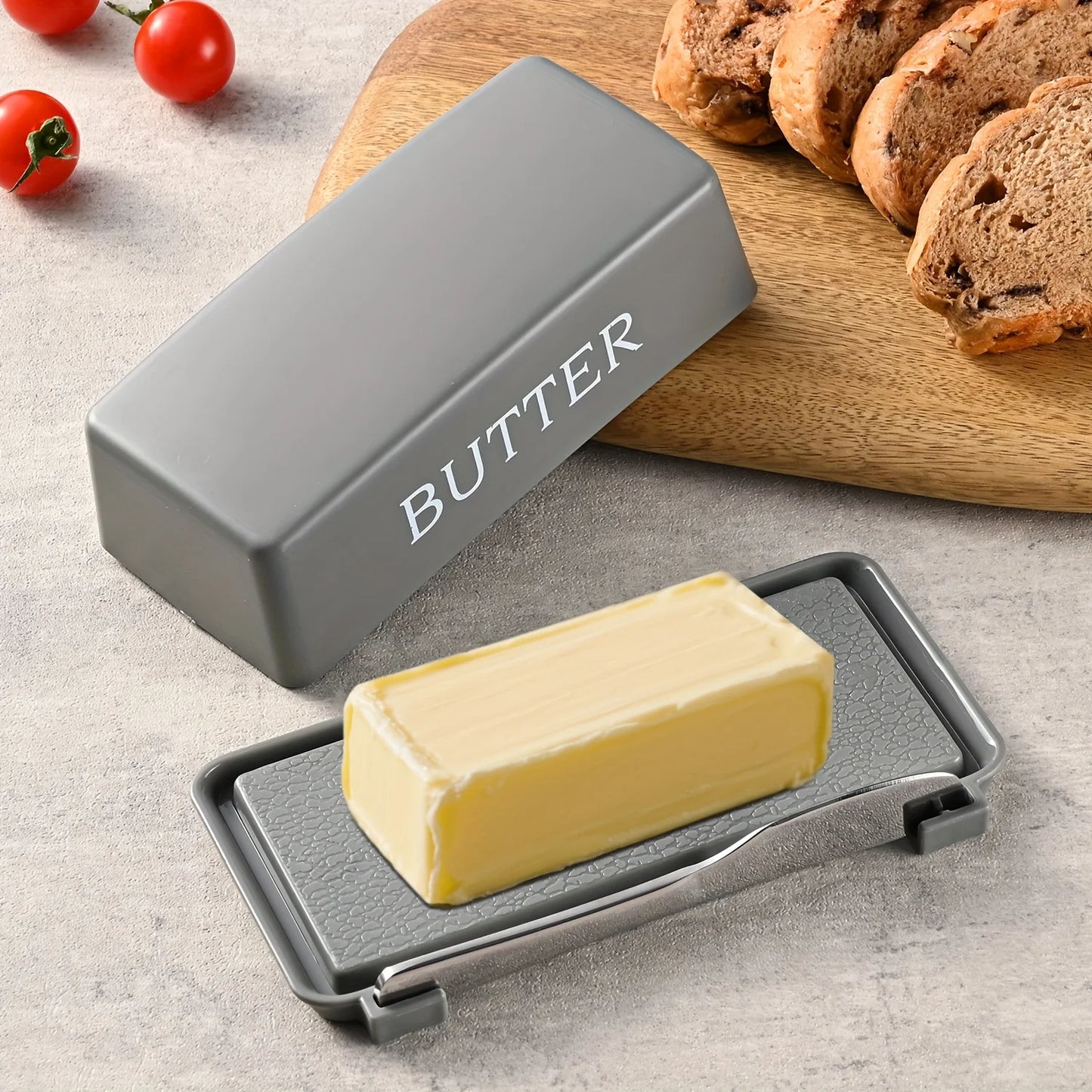 Butter Dish with Knife