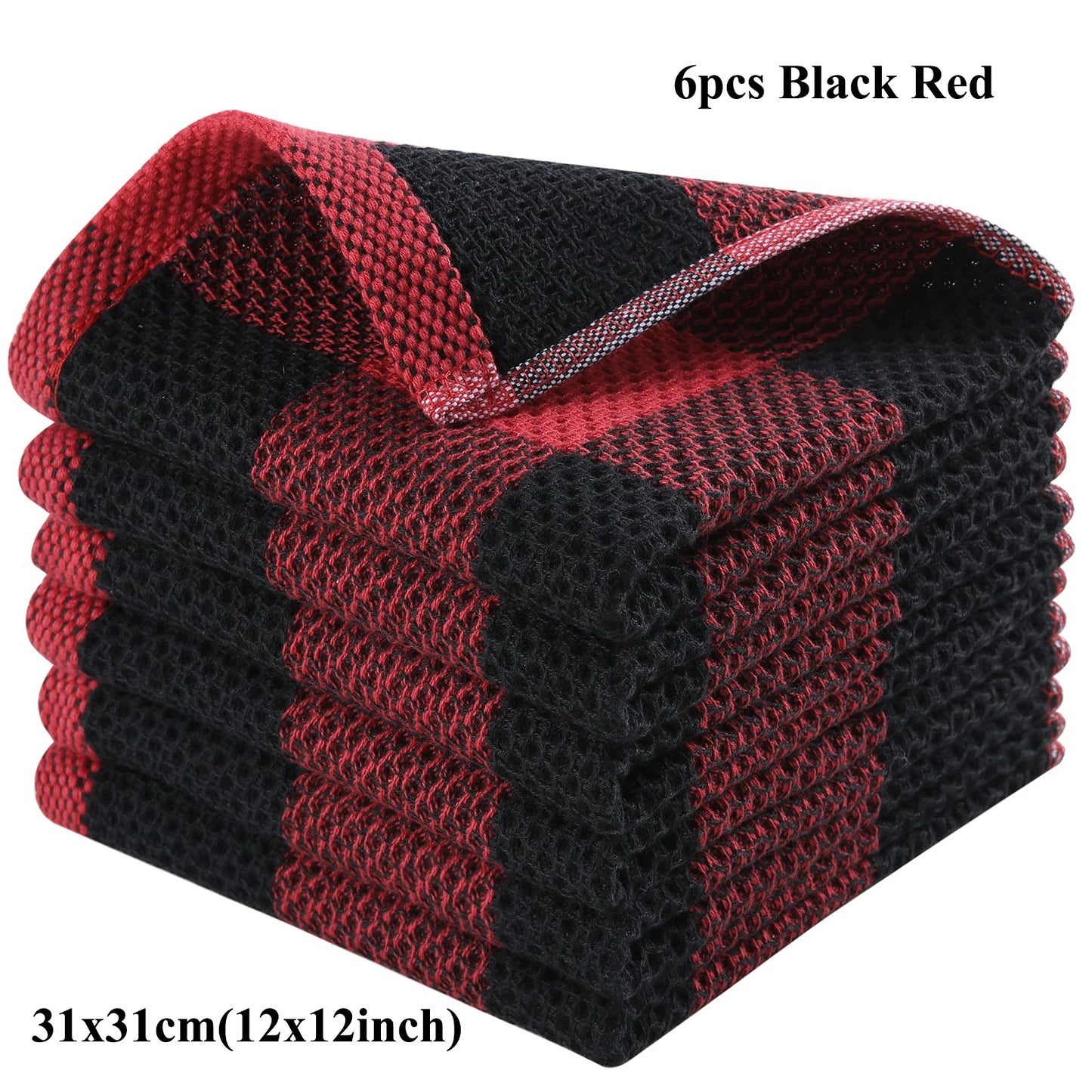 Olanly 100% Cotton Dishcloth For Kitchen Towel Home Ultra Soft Absorbent Dish Cloth Reusable Clean Tool Microfiber Kitchen Towel