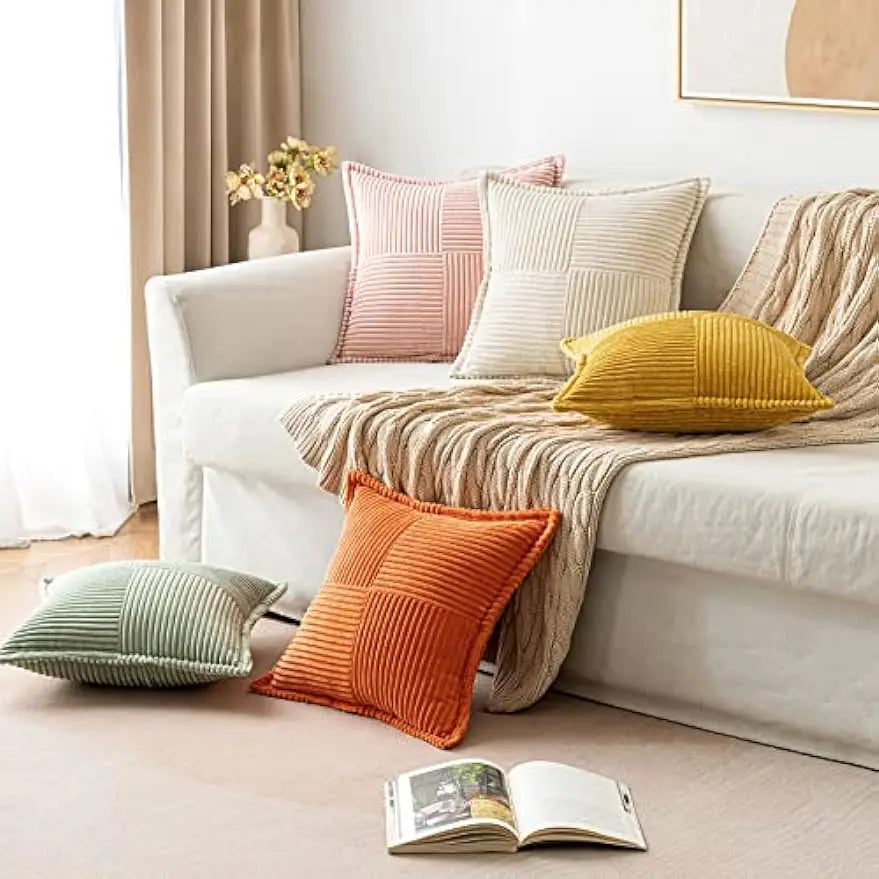 Striped Pillow Covers Decorative