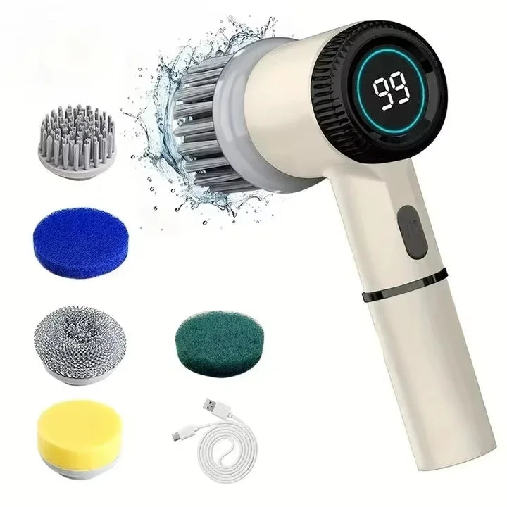 Electric 5 in 1 Cleaning Brush Portable Powerful