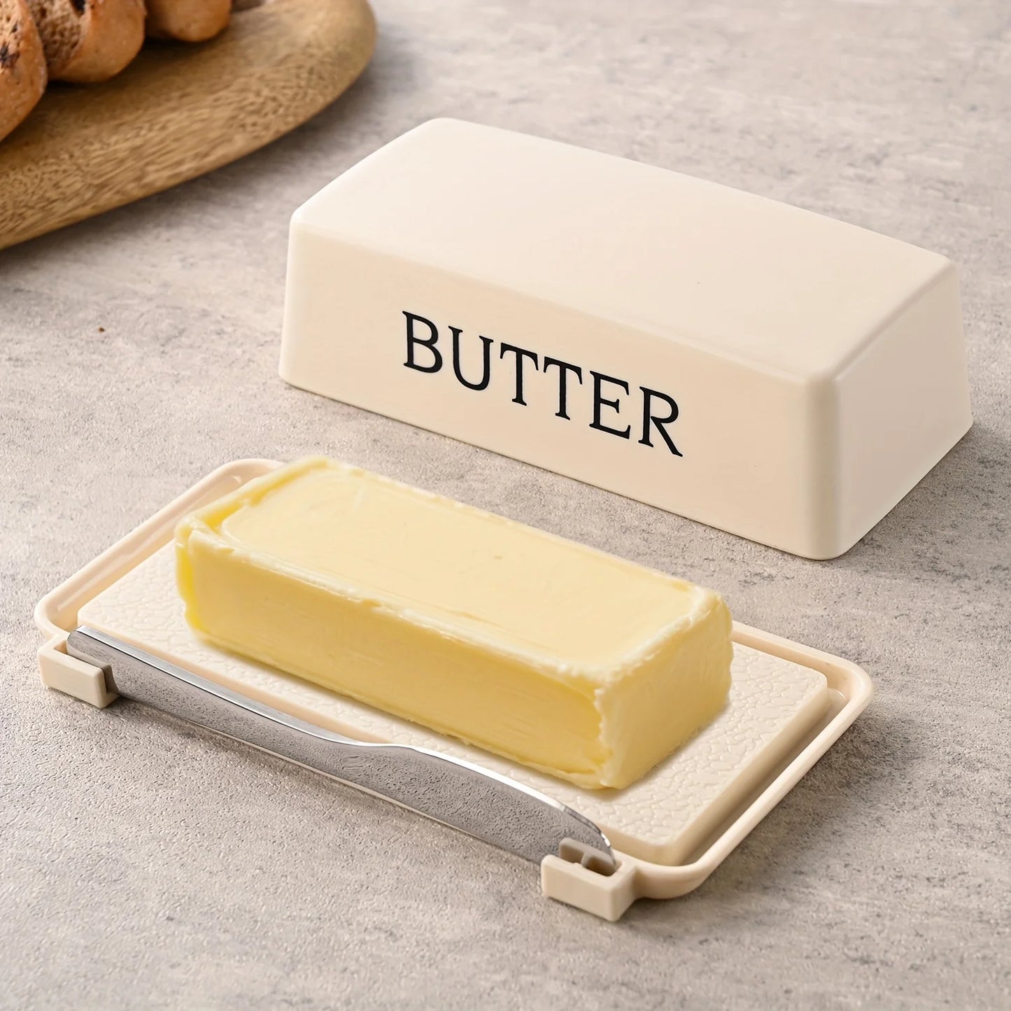 Butter Dish with Knife