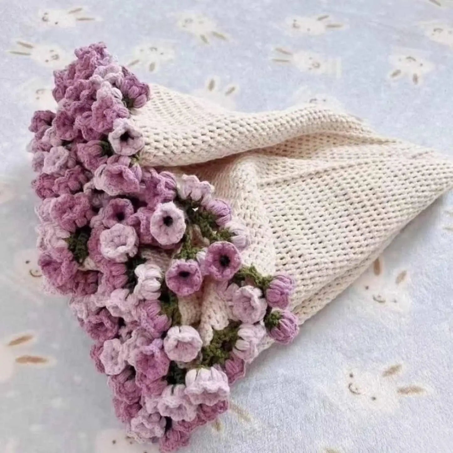 Bouquet Blanket Crochet Handmade