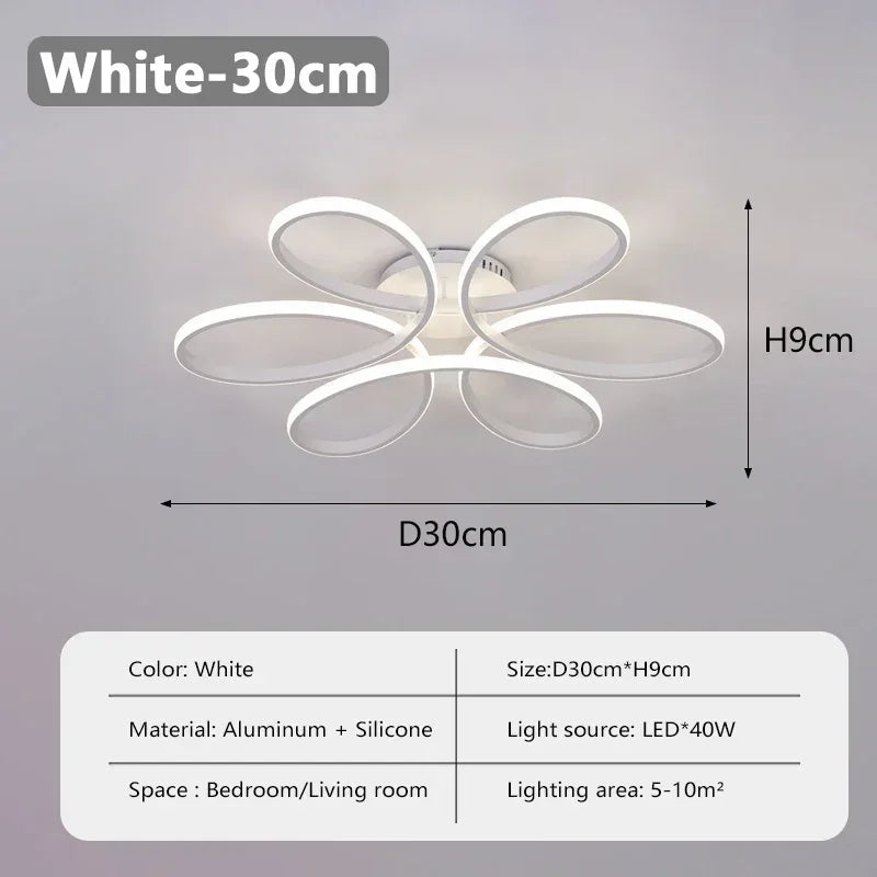 Modern LED Ceiling Lamp Aluminum