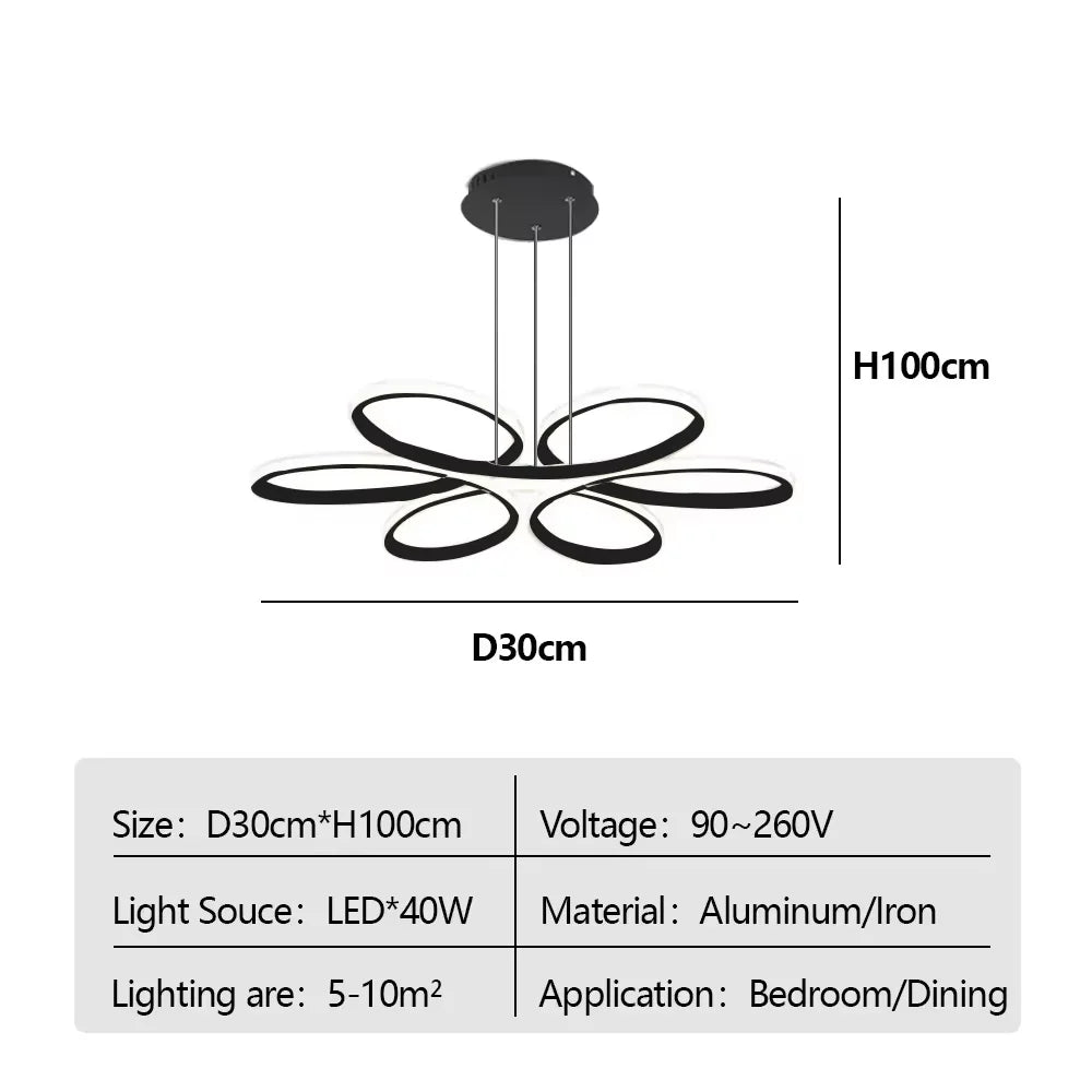 Modern LED Ceiling Lamp Aluminum