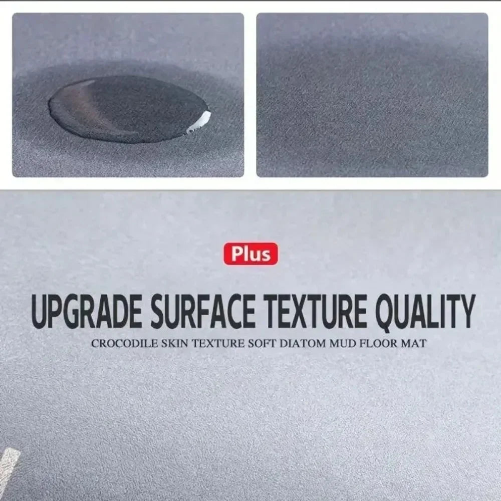 Mats Diatomite Bath Absorbent Anti Slip Floor Mat Foot Carpet Quick Dry Shower Toilet Rug Bathroom Kitchen Doormat Washable