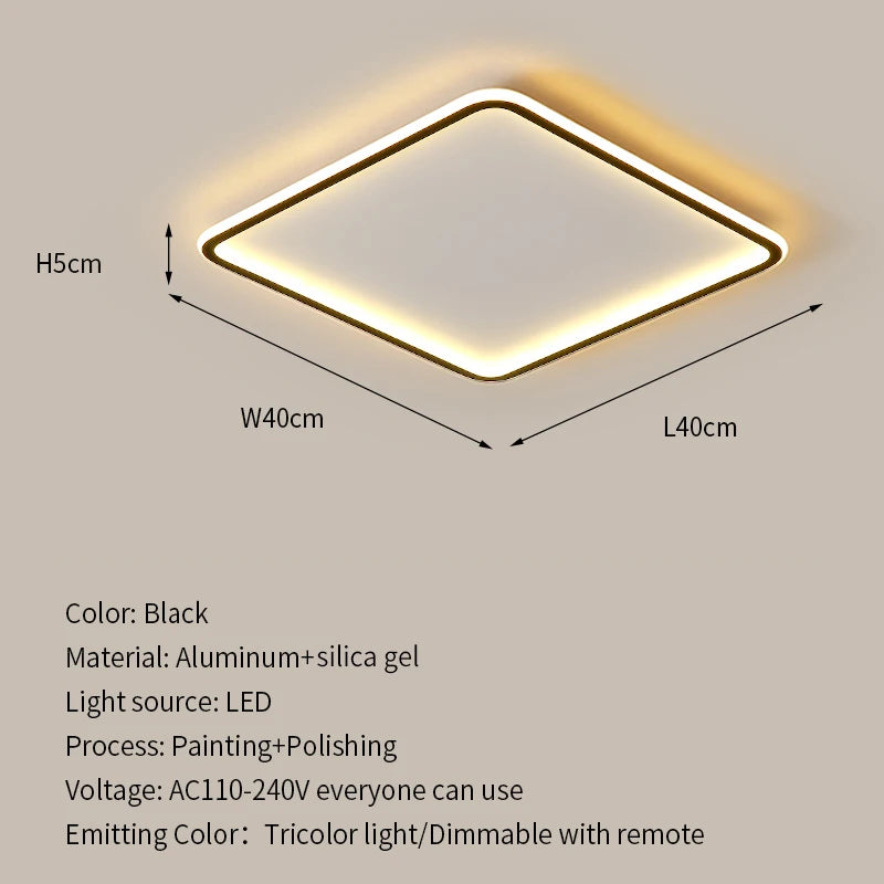Modern Ultrathin LED Ceiling Lamp