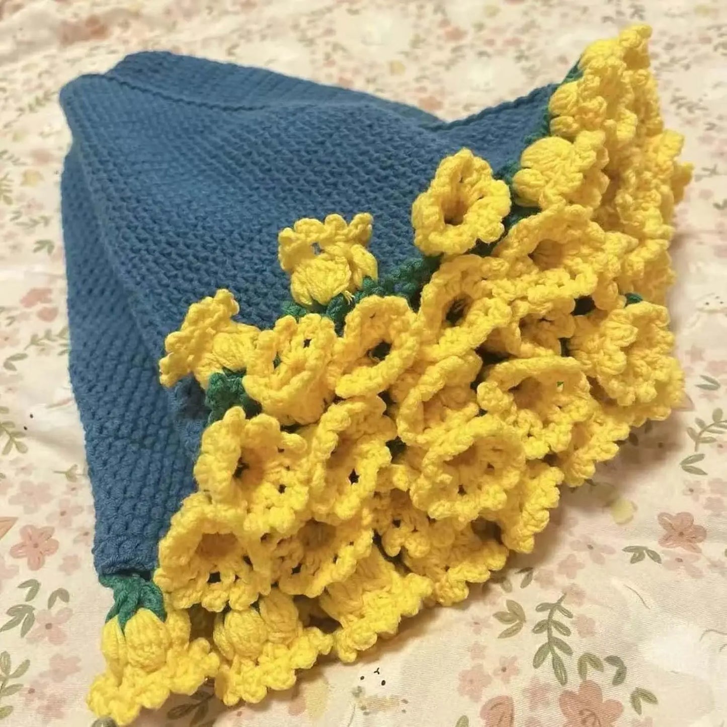 Bouquet Blanket Crochet Handmade