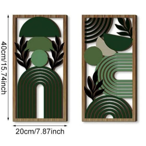 Hollow Wooden Hanging Board Wall Decoration