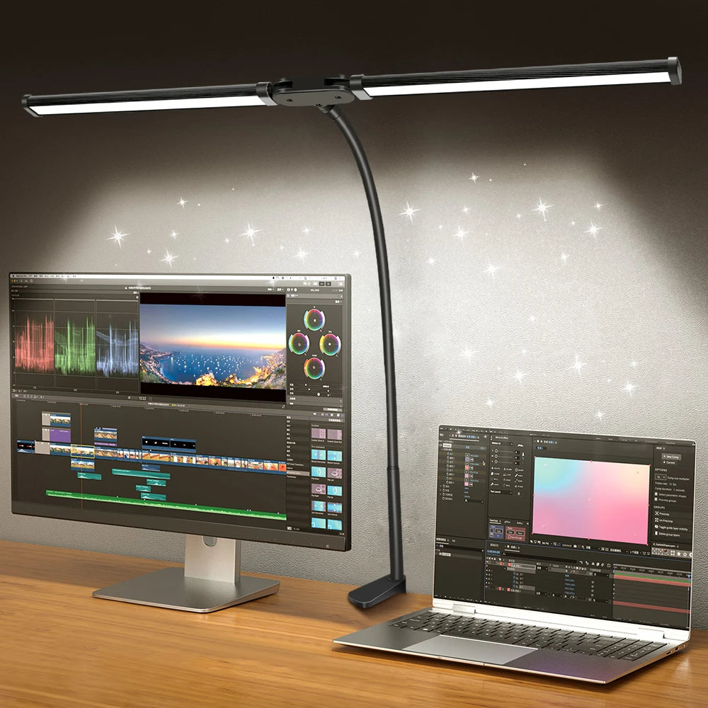 LED Desk Lamp Single Double Head