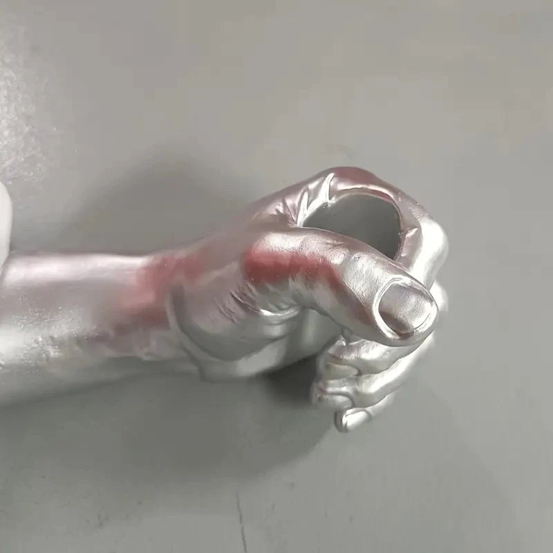 Modern Geometric Resin Wall Vase