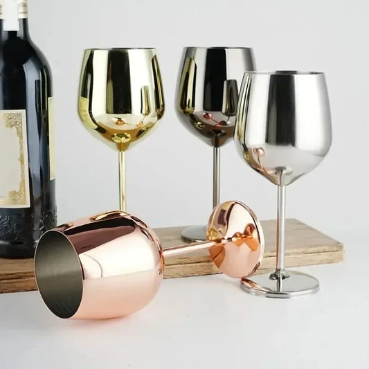 Steel Wine Glasses