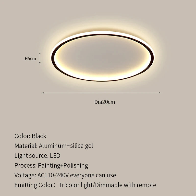 Modern Ultrathin LED Ceiling Lamp