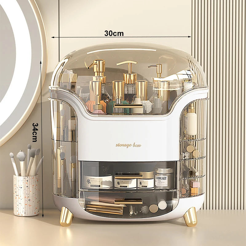 Cosmetics Storage Box Makeup Display Shelf Desktop Dressing Table Jewelry Organizer Box Bathroom Lipstick Skin Care Product Rack