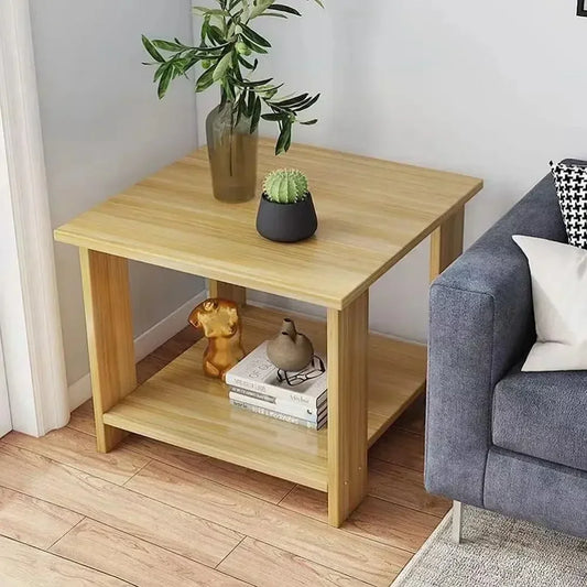 Simple Bedside Table Solid Wood