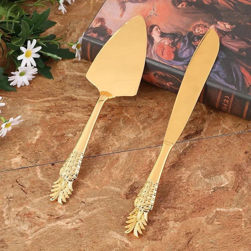 Golden Wedding Cake Knife