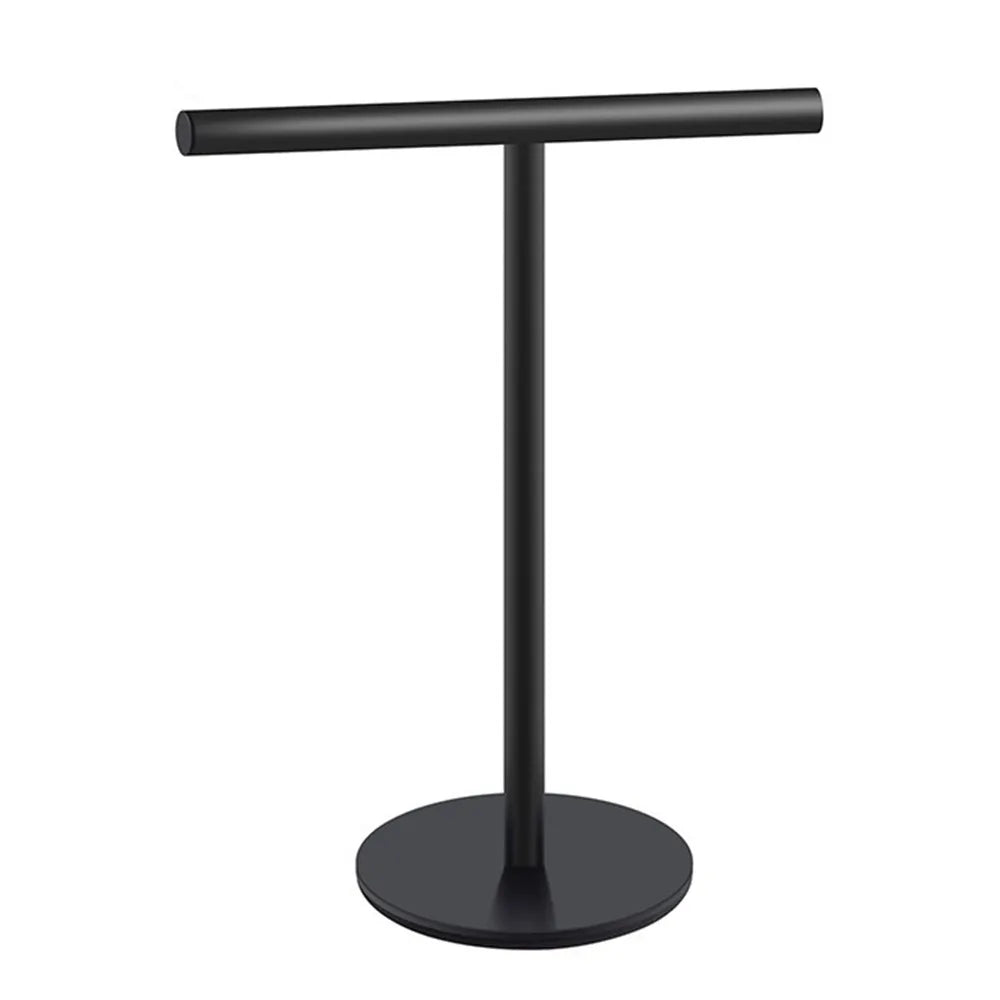 Stainless Steel Bath Towel Stand T-Shape Modern Style Bathroom Towel Hanger with Heavy Base Rustproof Hand Towel Holder Kitchen