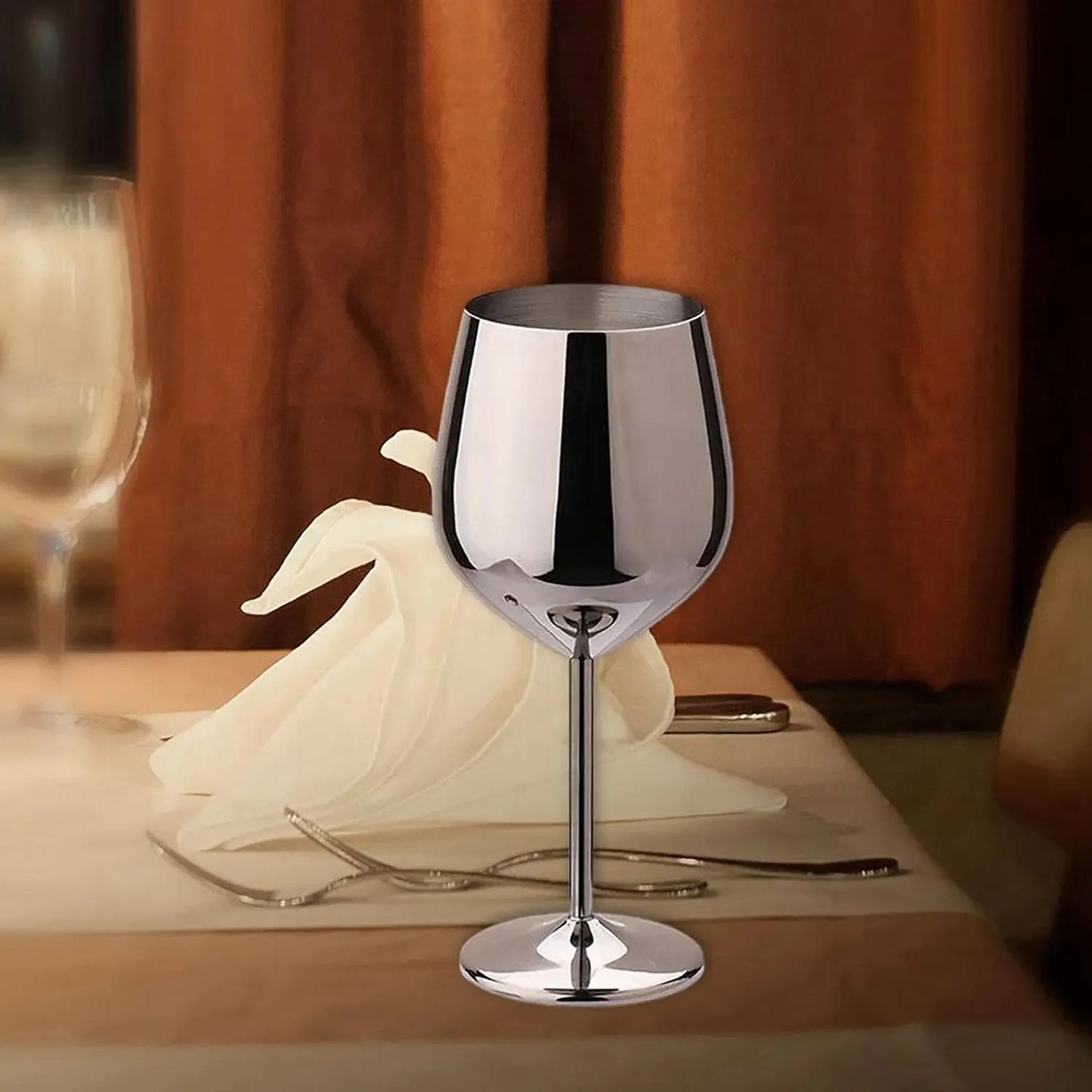 Steel Wine Glasses