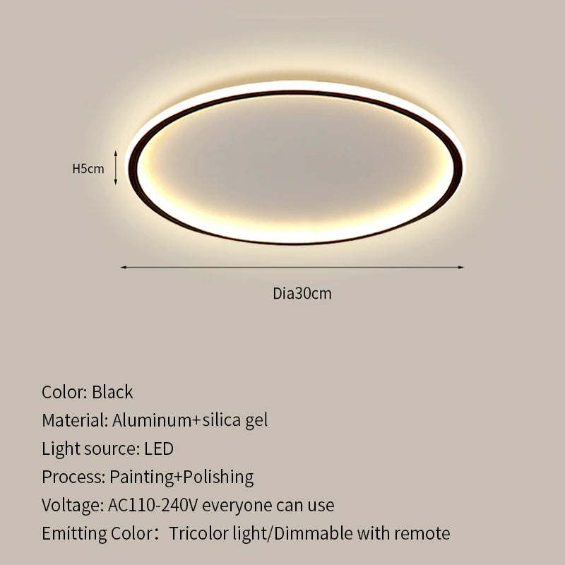 Modern Ultrathin LED Ceiling Lamp