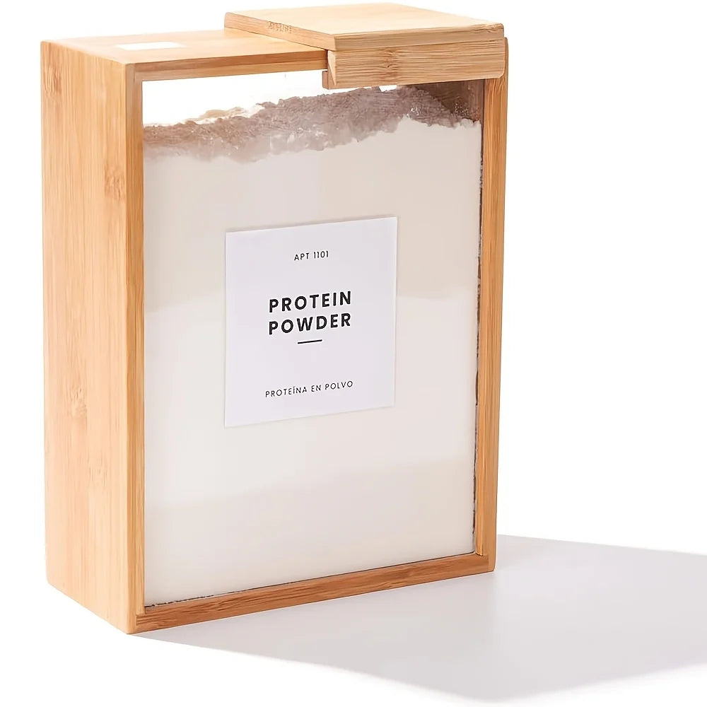 Bamboo Wood Food Dispenser