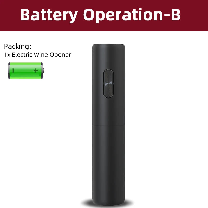 Electric Wine Opener Automatic Corkscrew Wine Openers for Beer Battery Bottle Opener Foil Cutter Kitchen Bar Can Opener
