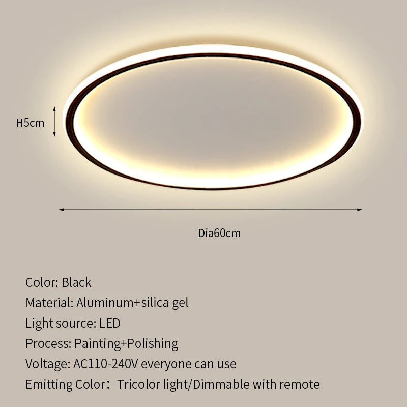 Modern Ultrathin LED Ceiling Lamp