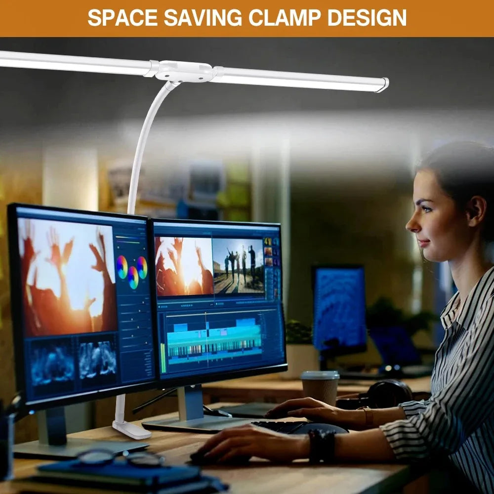 LED Desk Lamp Single Double Head