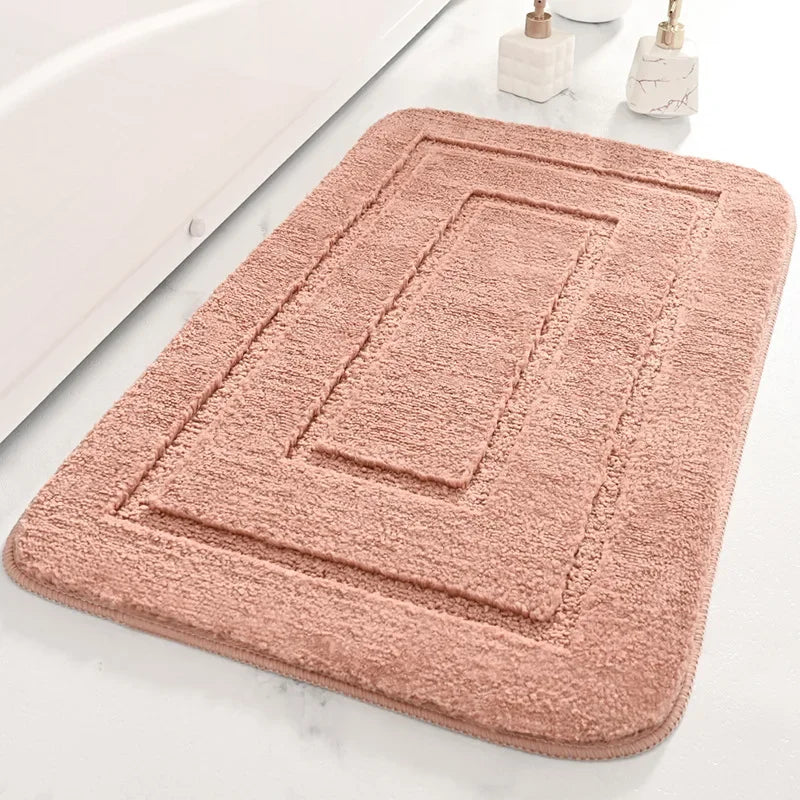 Bathroom Rug Microfiber Shaped Absorbing