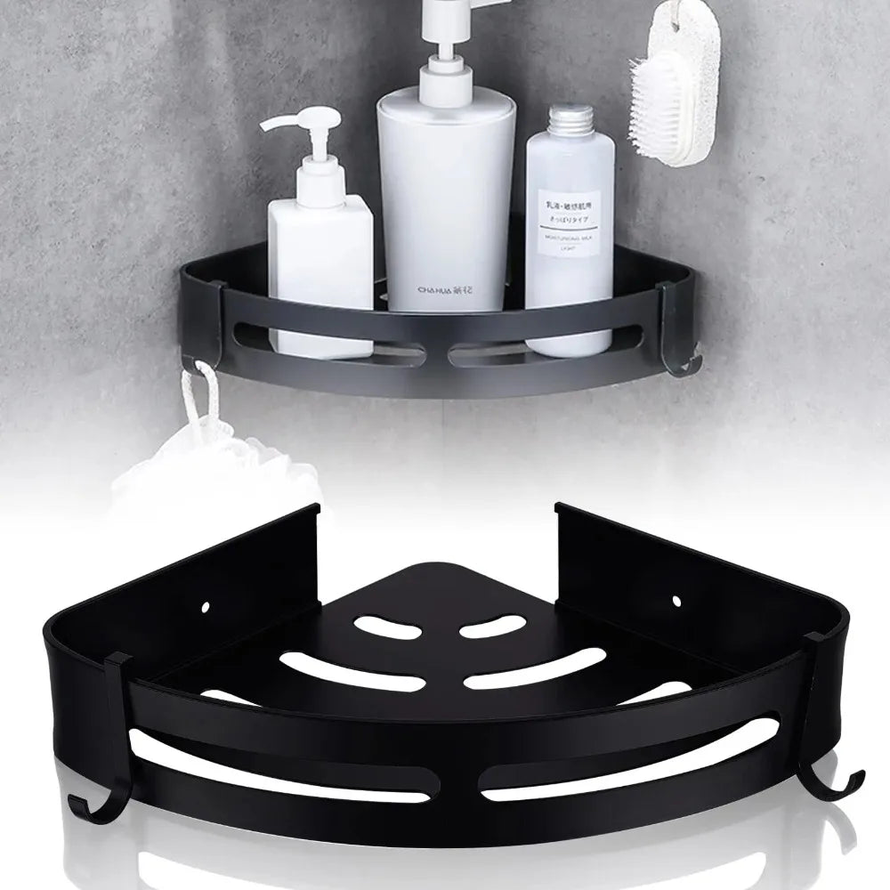 No Drill 1/3 PCS Bathroom Shelf, Storage Organizer Shower Caddy, Strong Adhesive Wall Corner Organizer for Shampoo Towel Storage