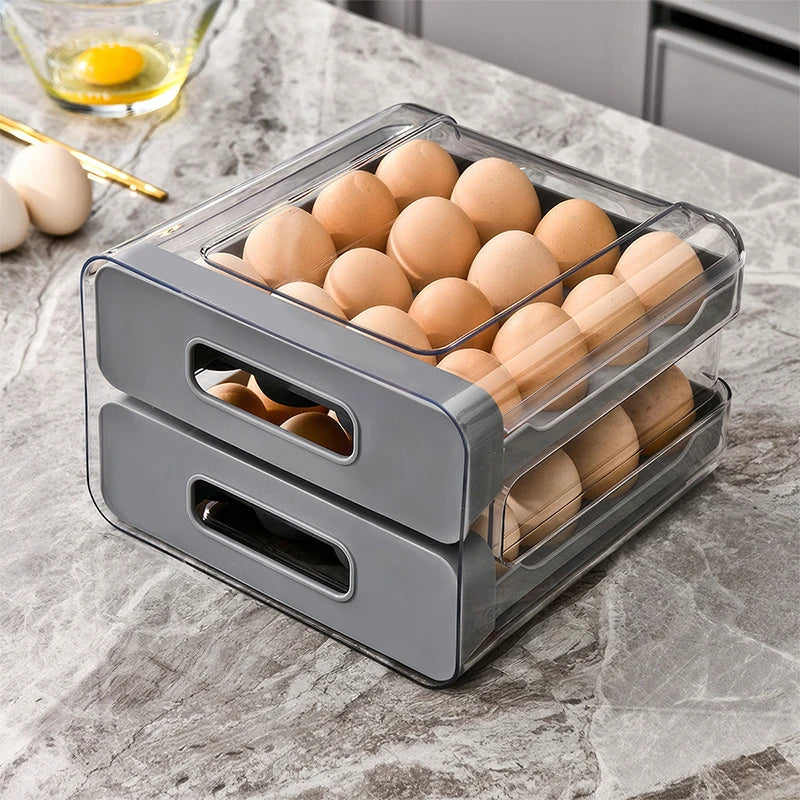 Refrigerator Egg Organizer Storage Box