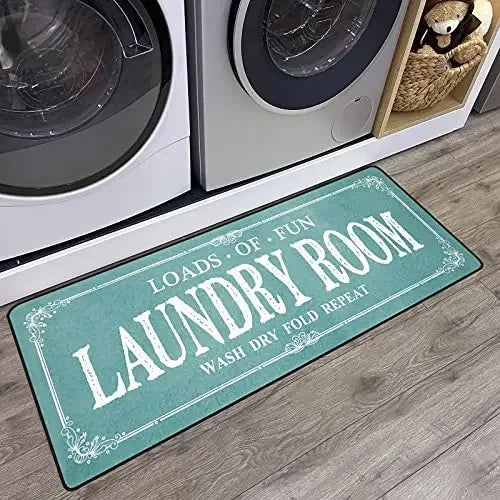 Laundry Room Rug Runner Non-Slip