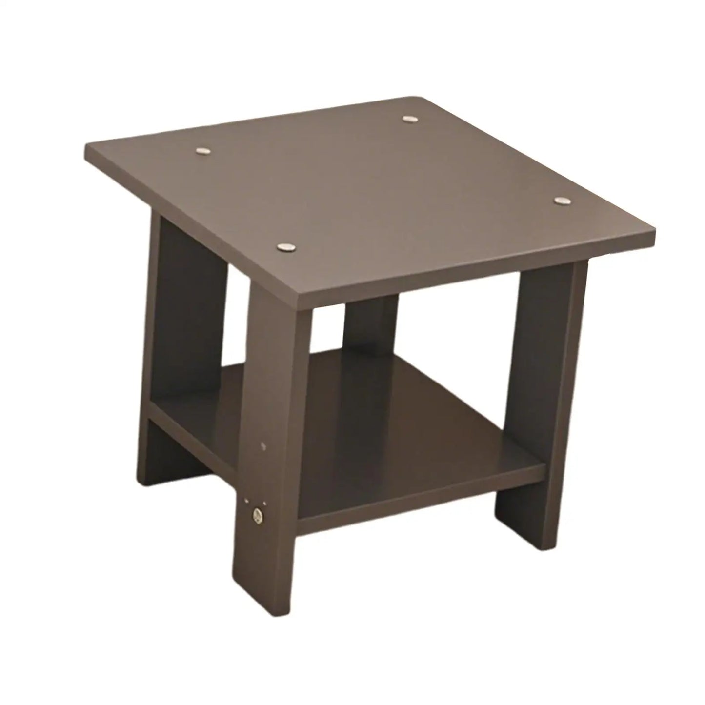 Wooden Double Layers Bedside Table Simple Solid Nightstands Night Table For Table Sofa Side Table Home Living Room Bedroom Furni