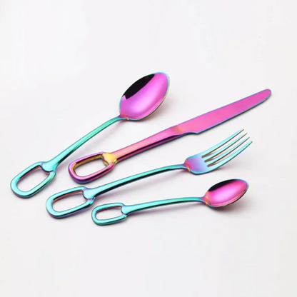 Luxury Cutlery Set Stainless Steel Knife Fork Spoon