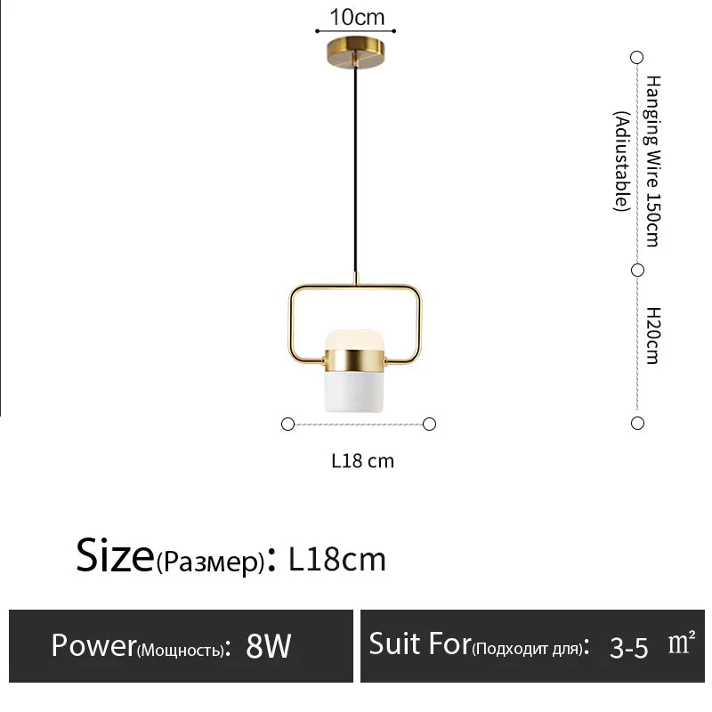 Nordic Style Designer Lamp Dining Table