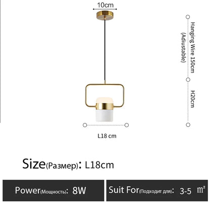 Nordic Style Designer Lamp Dining Table