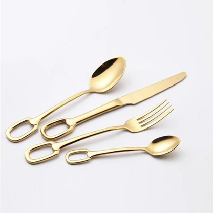 Luxury Cutlery Set Stainless Steel Knife Fork Spoon