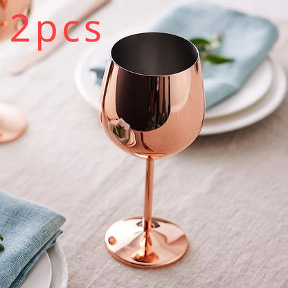 Steel Wine Glasses