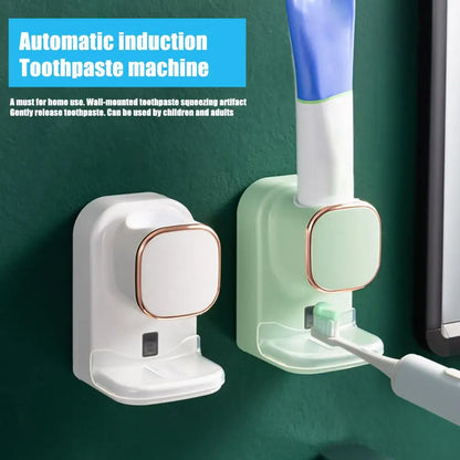Electric Toothpaste Dispenser Automatic Sensor USB Charging Quick Dispense Wall Mounted Tooth Paste Squeezer Bathroom Accessory