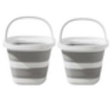 Versatile Folding Water Bucket with Handle for Home and Outdoor Use - Collapsible Fishing Pail for Portable Storage