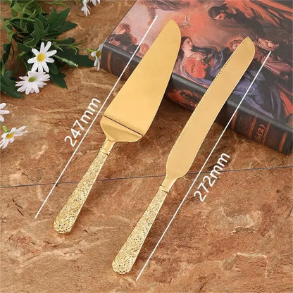 Golden Wedding Cake Knife