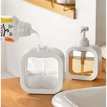 300/500ml Bathroom Soap Dispensers Large Capacity Empty Bottle Refillable Lotion Shampoo Shower Gel Holder Travel Dispenser